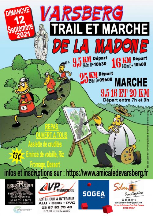 Trail et marche de la Madone à Varsberg