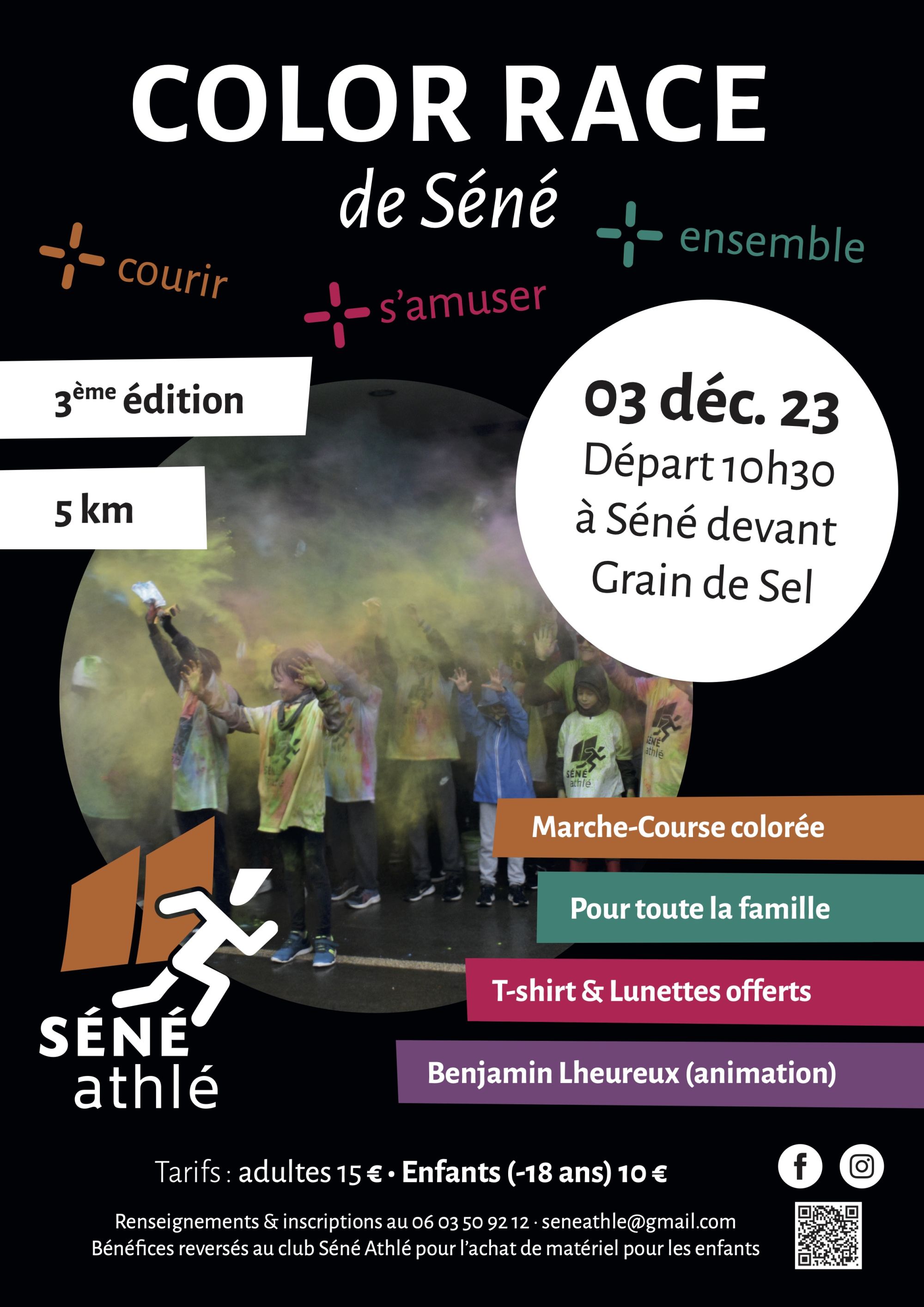 Affiche Color Race Séné 2023