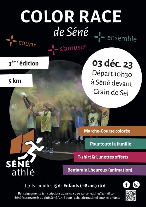 Affiche Color Race Séné 2023