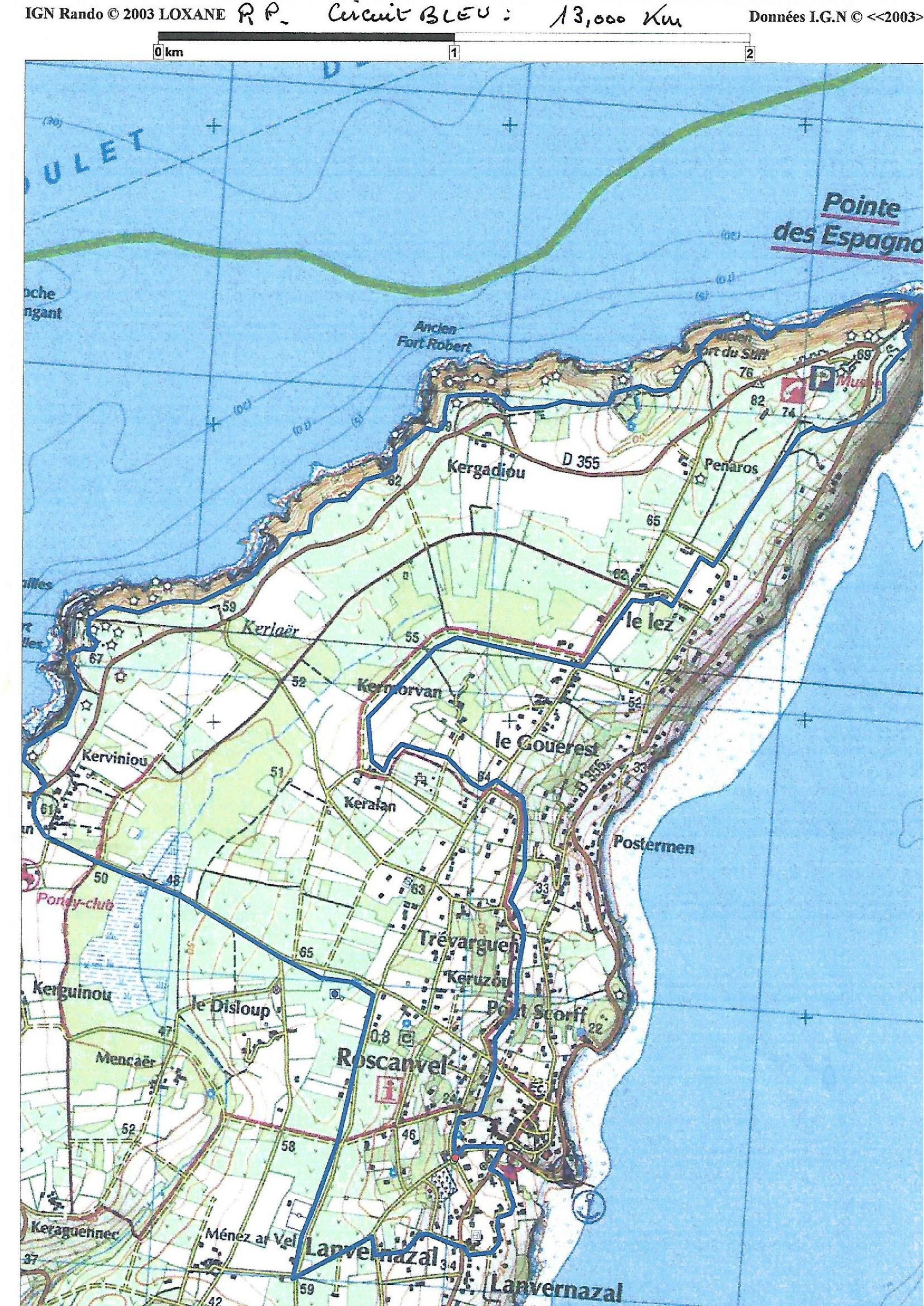 Circuit 13km (Bleu)