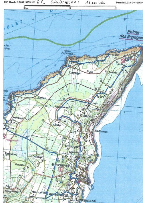 Circuit 13km (Bleu)